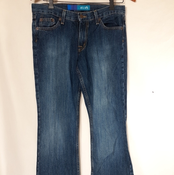 dELias Bailey Womens BootCut Denim Blue Jeans Size 7/8 - Picture 1 of 7